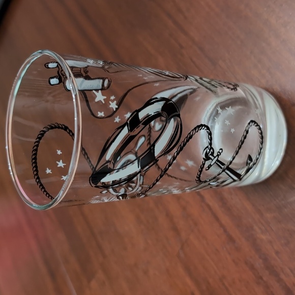 Vintage Set Of 5 Libby High Ball Glasses With Nautical Theme. - Picture 4 of 7